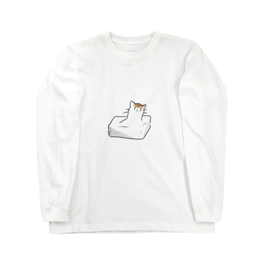 おもちねこのおもちなねこ ロングスリーブTシャツ