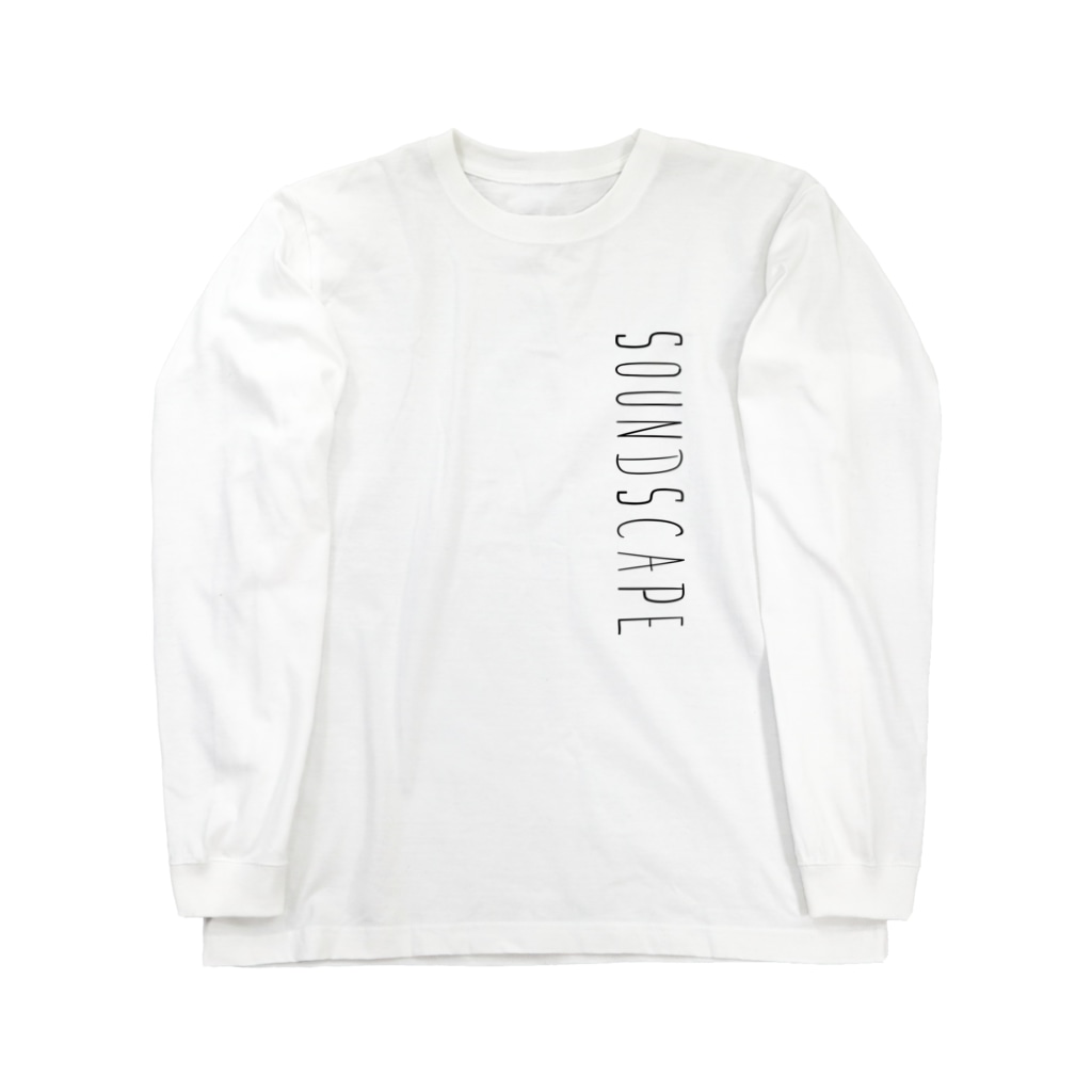 Haus It Feelin' ShopのSoundScape ロンT プリントカラーブラック  Long Sleeve T-Shirt