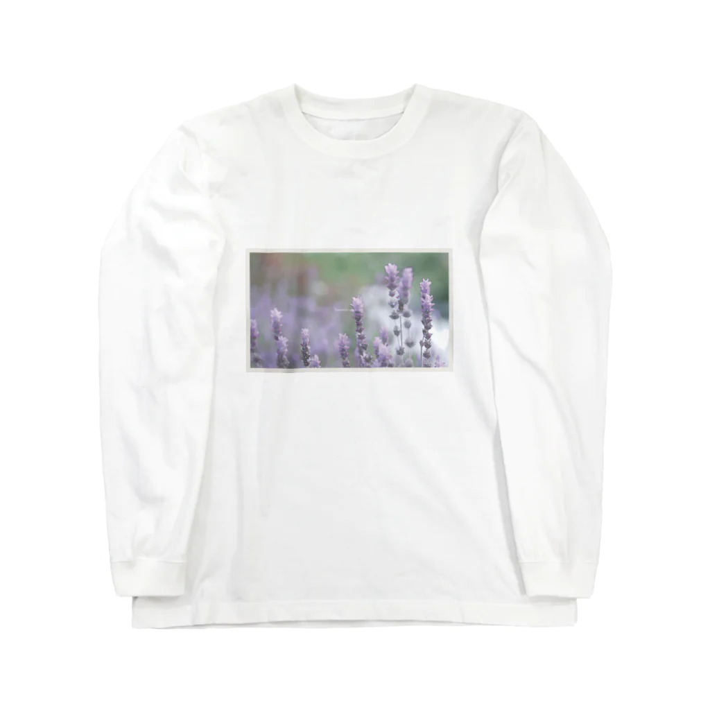 little motif のflower photo - lavender Long Sleeve T-Shirt