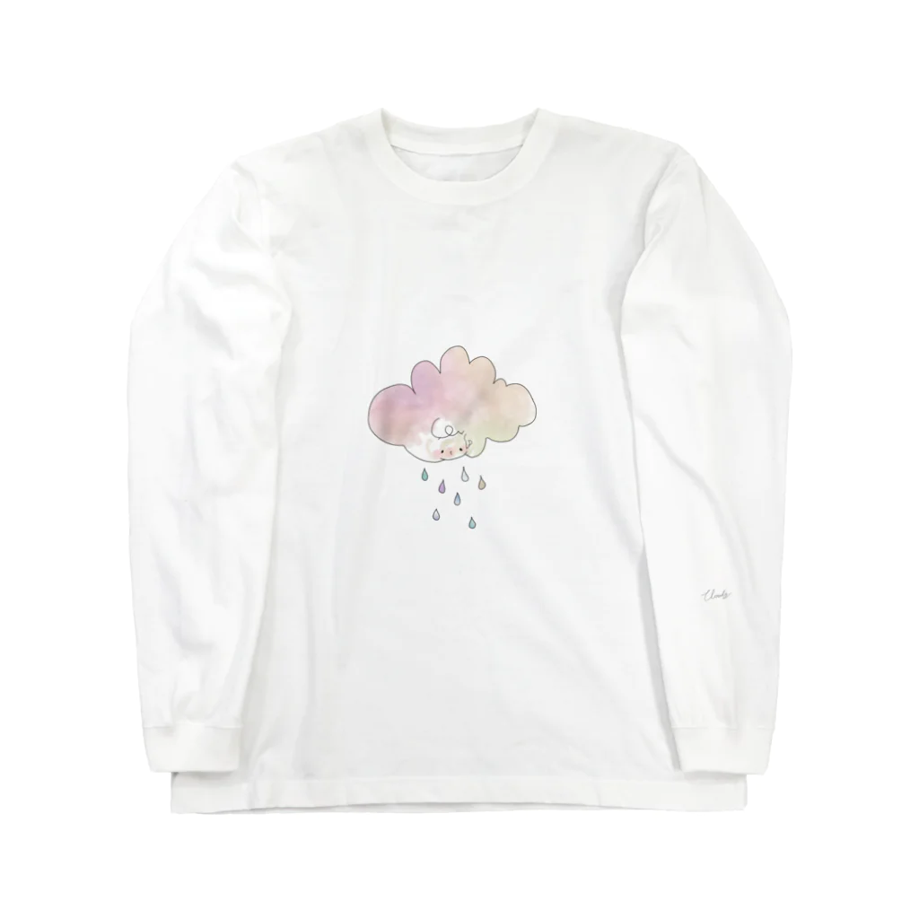 たゆたるのrainrain Long Sleeve T-Shirt