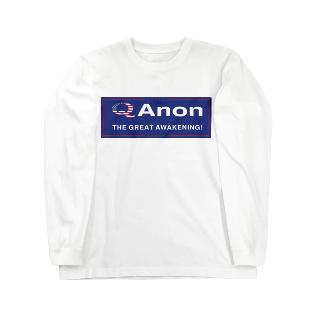 DRIPPEDのQAnon THE GREAT AWAKENING! Long Sleeve T-Shirt