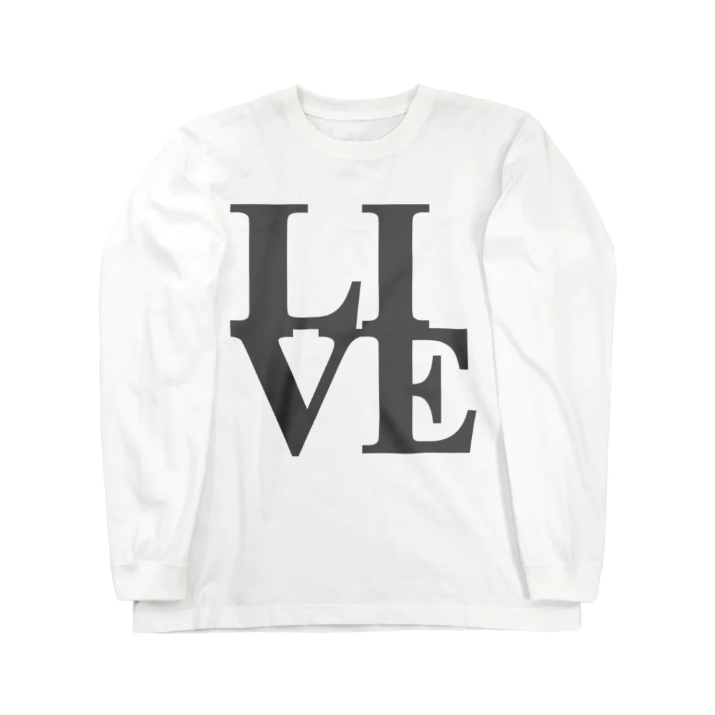 Plastic-Earthの"Live" POP-ART風 Long Sleeve T-Shirt