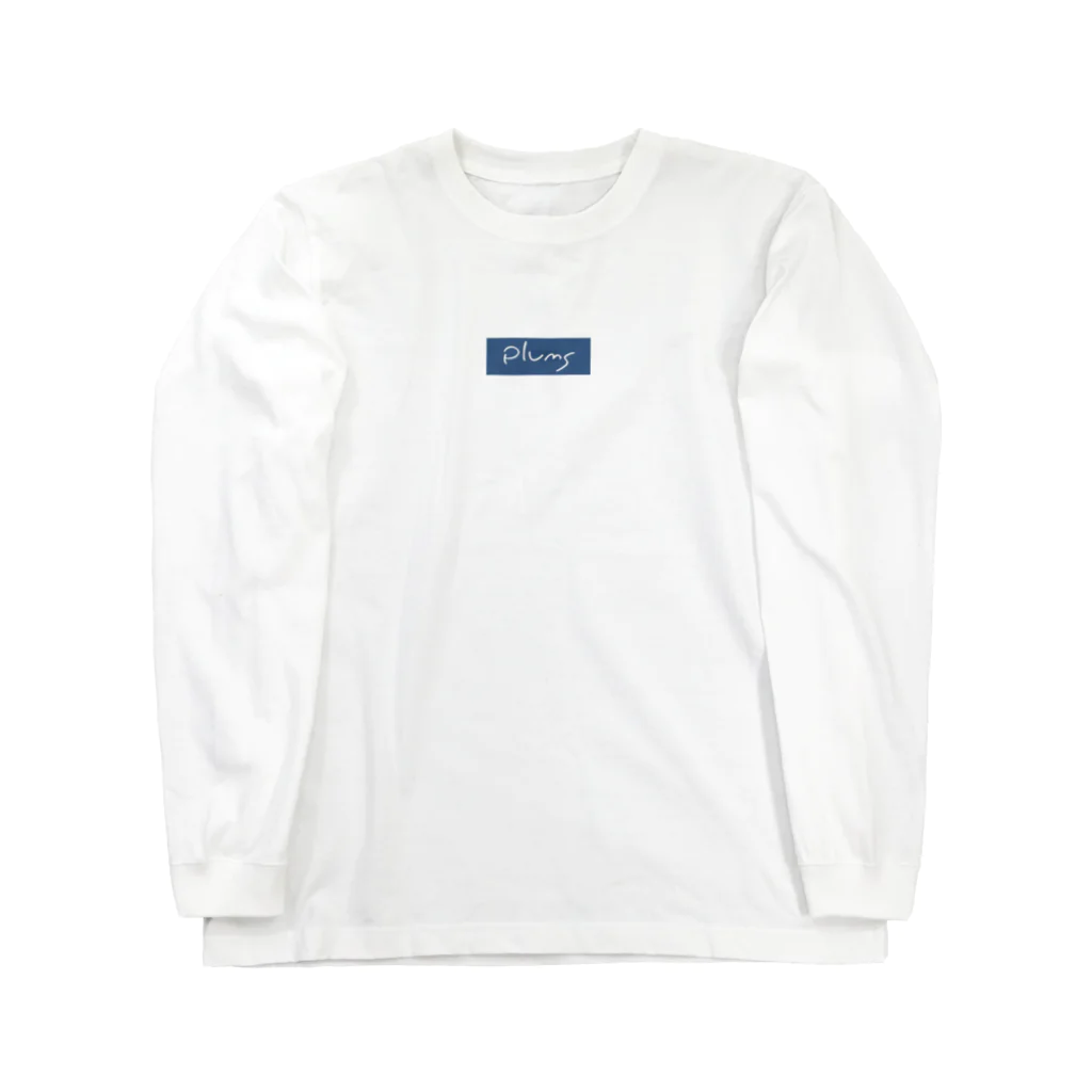 plums GOODSのplums 青ロゴ Long Sleeve T-Shirt