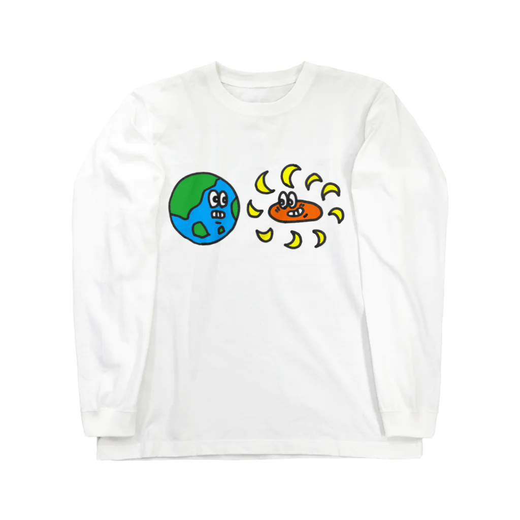 深夜サイクルのたいようつき枠なし Long Sleeve T-Shirt