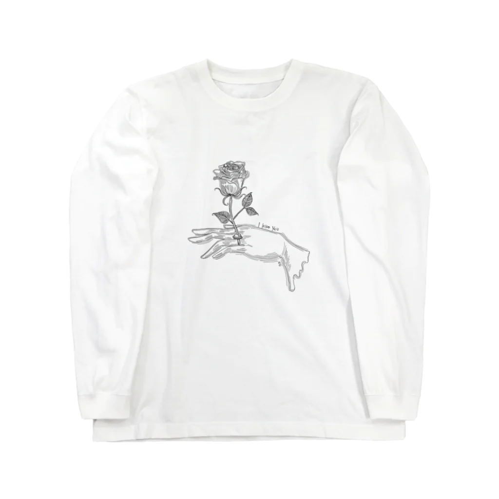 ロマンティック物語の薔薇の花言葉 Long Sleeve T-Shirt