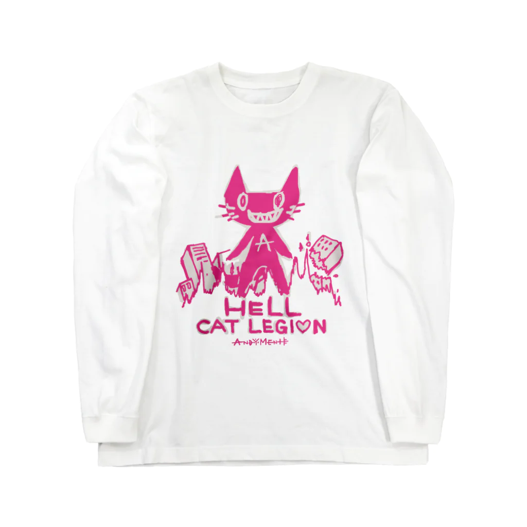 andymenteのHELL CAT REGION Long Sleeve T-Shirt