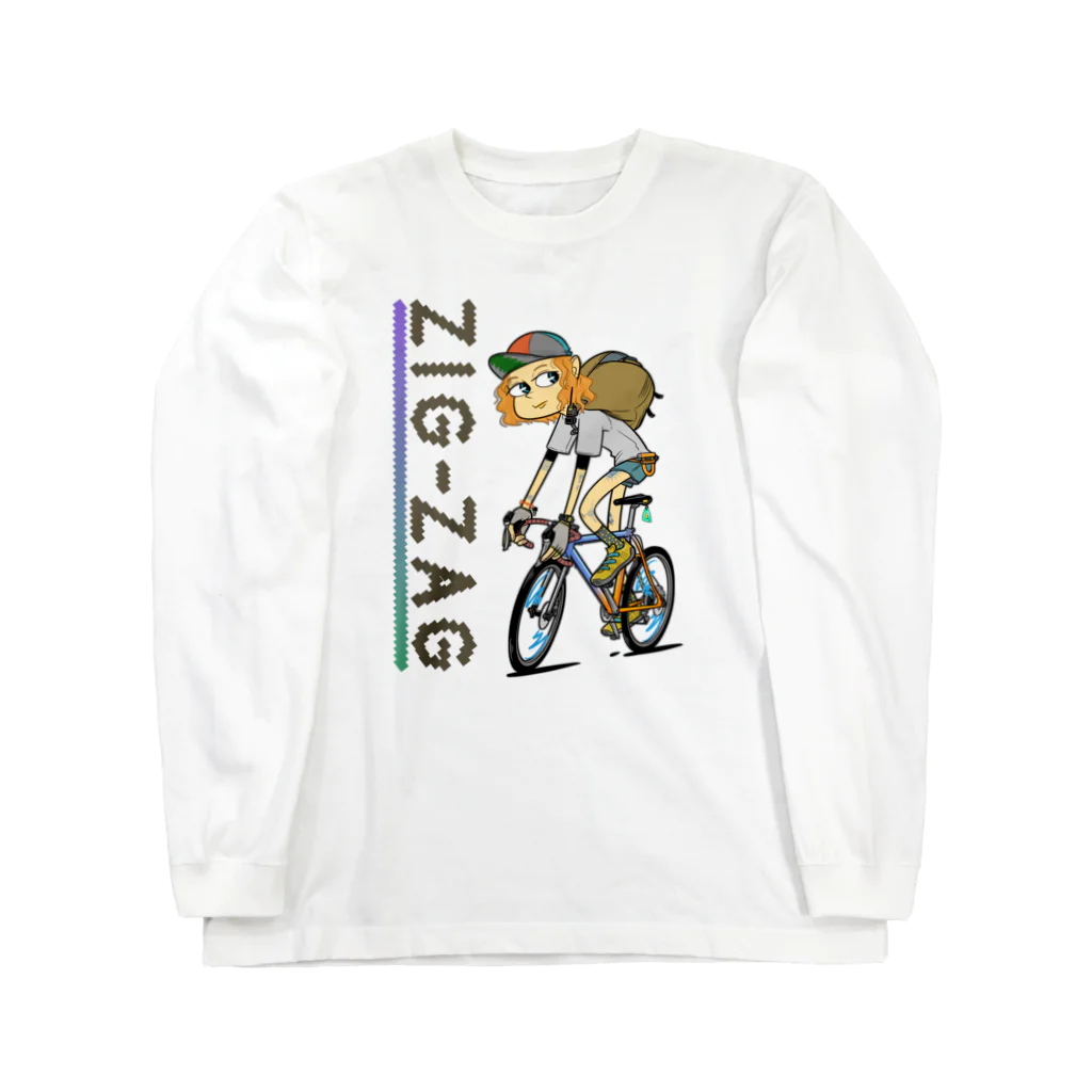 nidan-illustrationの“ZIG-ZAG” 1 ロングスリーブTシャツ