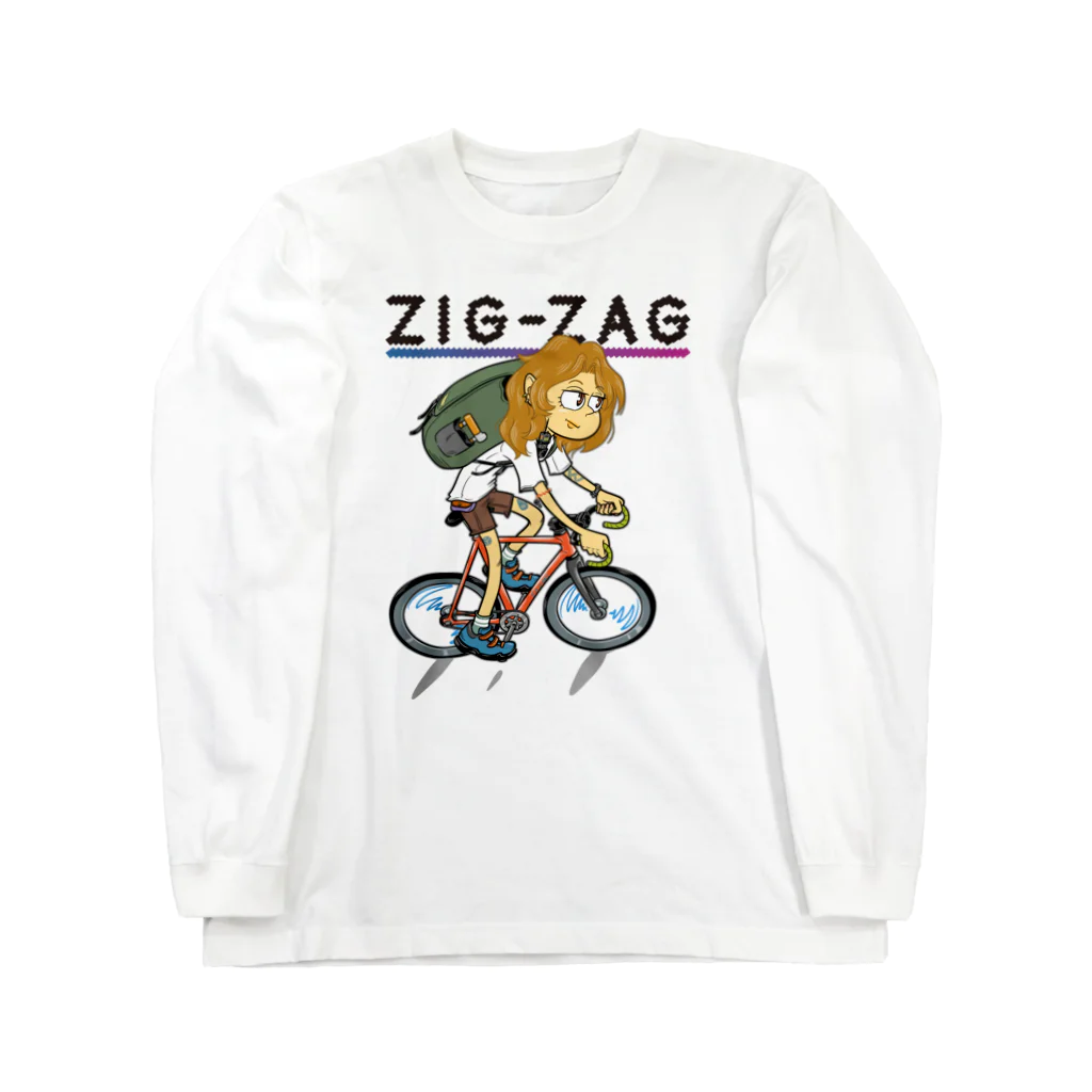 nidan-illustrationの“ZIG-ZAG” 2 ロングスリーブTシャツ