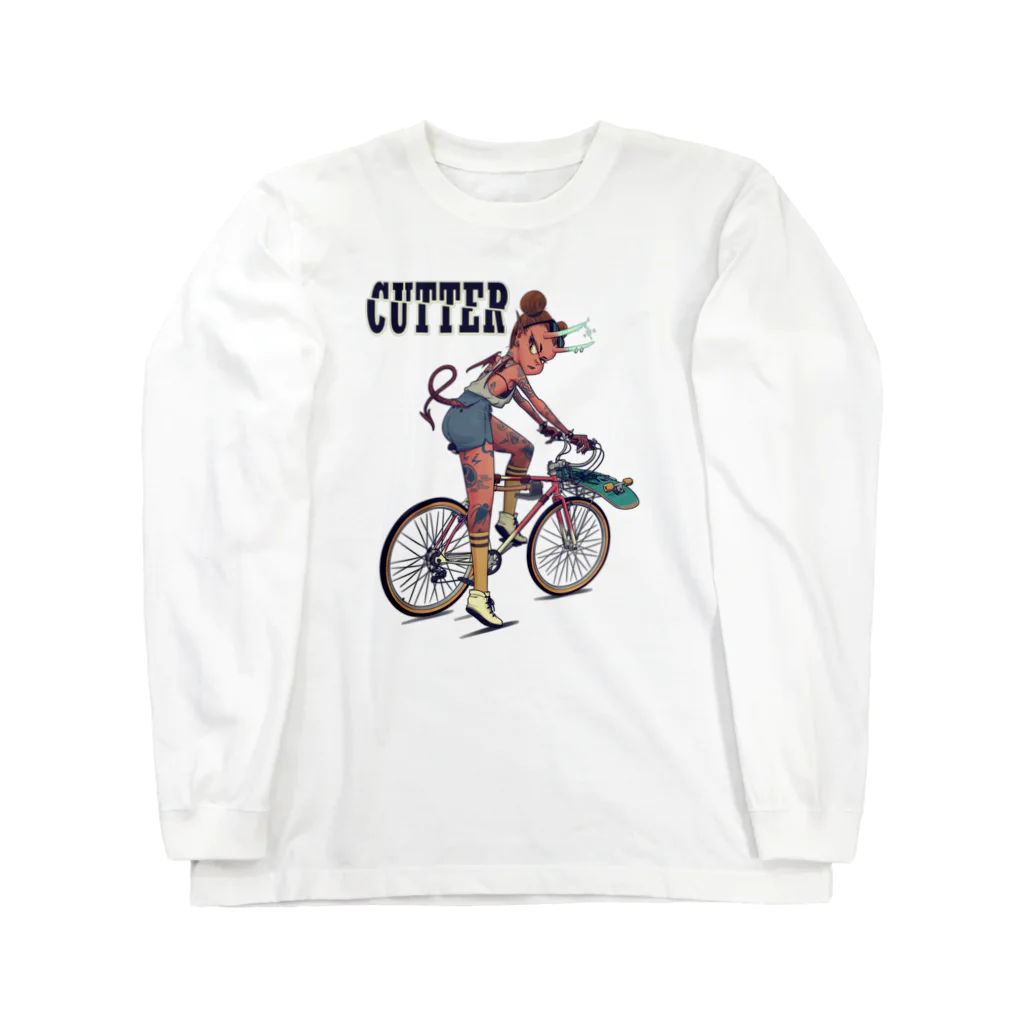 nidan-illustrationの"CUTTER" Long Sleeve T-Shirt