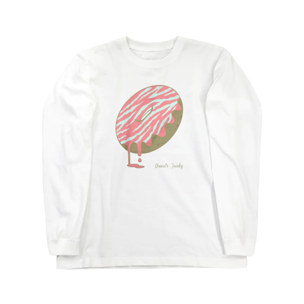 Sweet-Tのトラ柄ドーナツジャンキー ロングスリーブTシャツ