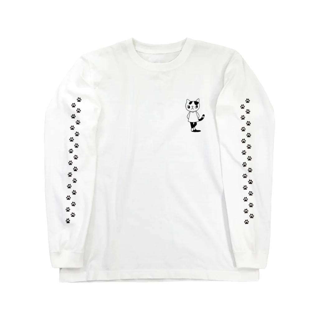 かっきーJapanのねこのうーちゃん Long Sleeve T-Shirt