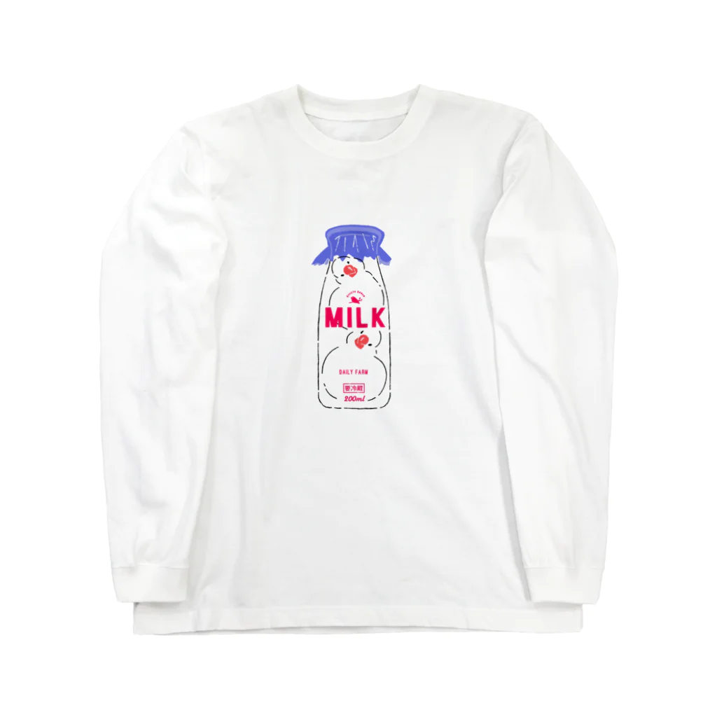 EASEのミルク文鳥 ロングスリーブTシャツ