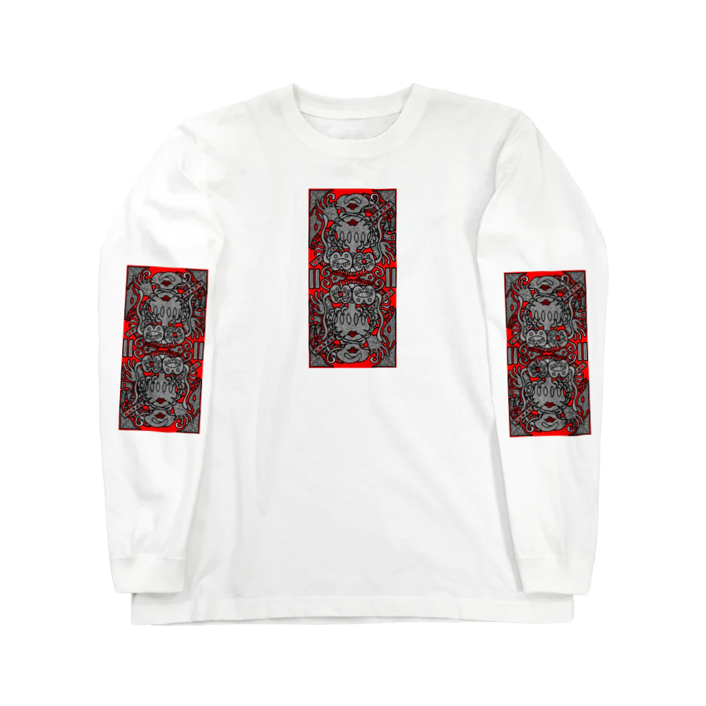 SHINGO_KUMASHIROの衝動的な空虚断面図 ロングスリーブTシャツ