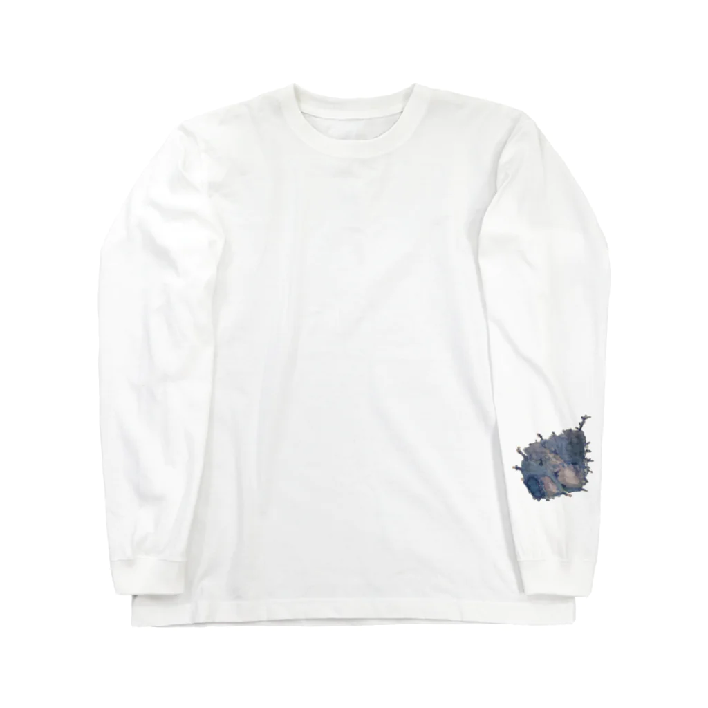 おえかきする水蜜桃の巻貝 Long Sleeve T-Shirt