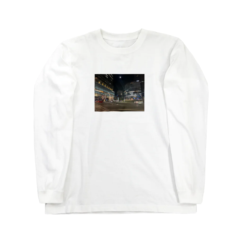 古都　仁の都会の喧騒 Long Sleeve T-Shirt