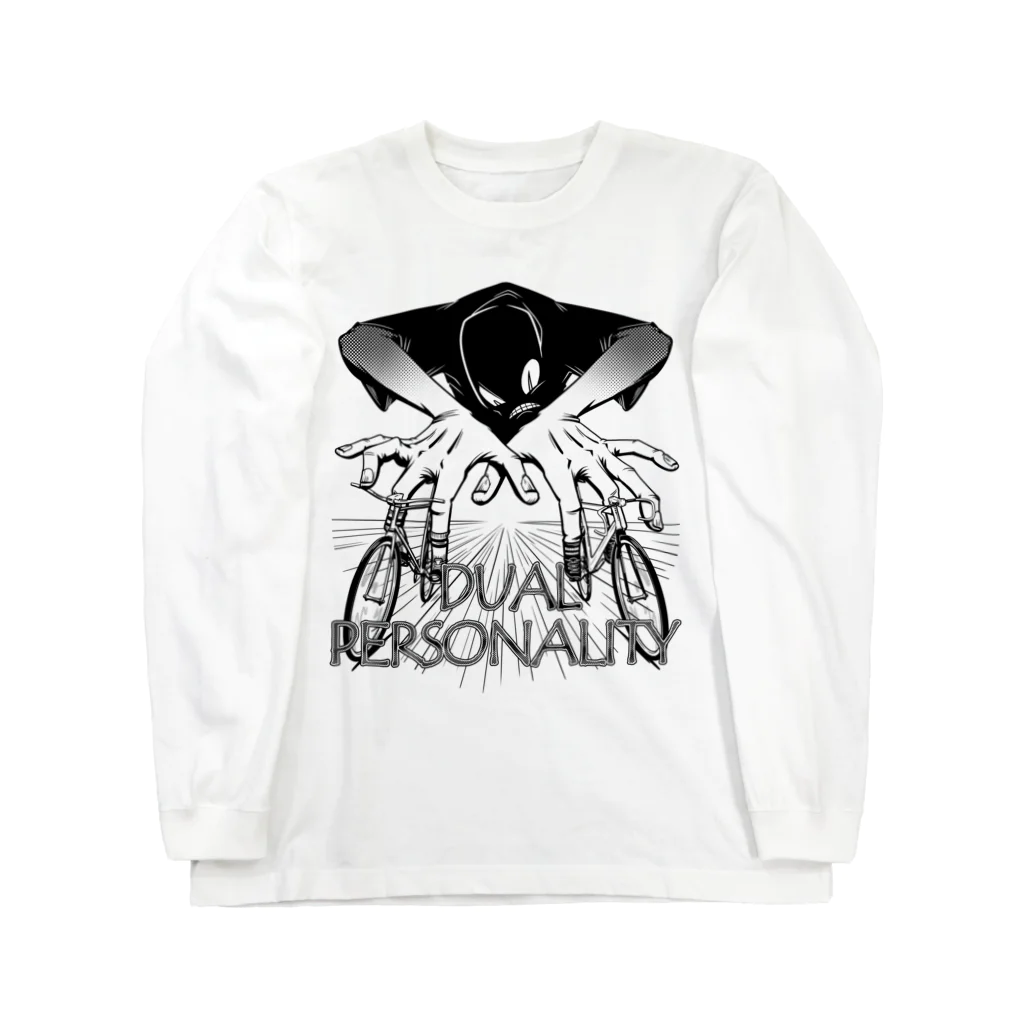 nidan-illustrationの"DUAL PERSONALITY"(B&W) #1 Long Sleeve T-Shirt