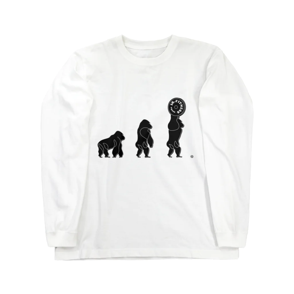 3Rfitnessのゴリラの進化 Long Sleeve T-Shirt