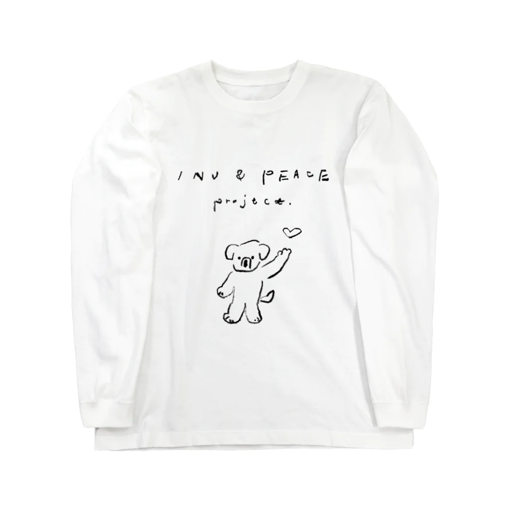 ののやさんのINU & PEACE ロングスリーブTシャツ