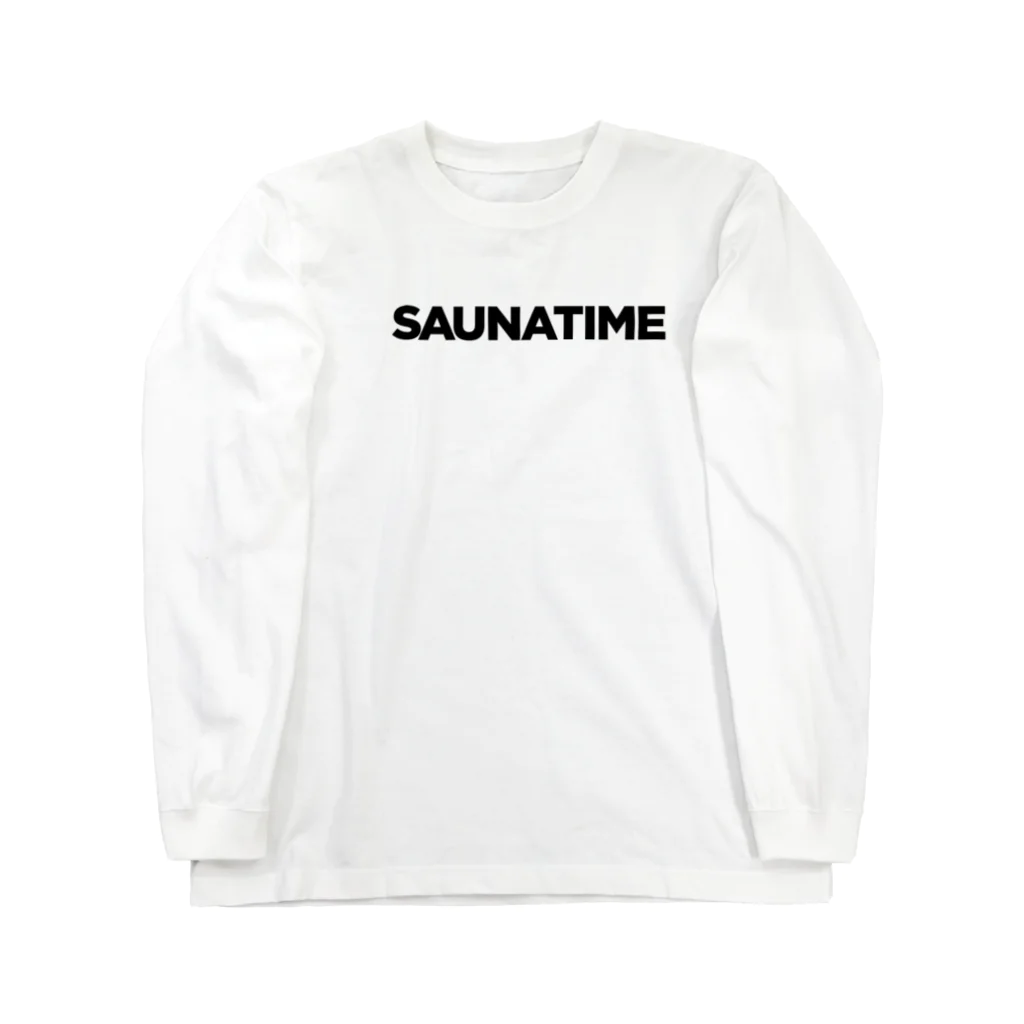 おもしろいTシャツ屋さんのSAUNATIME　サウナ　Sauna　サウナタイム 롱 슬리브 티셔츠