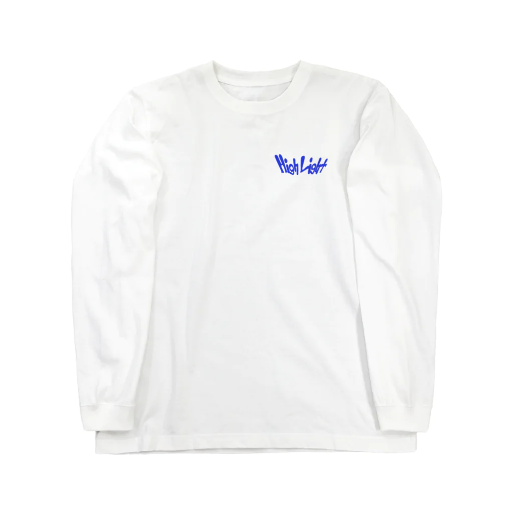 HighLightの女性1-blue Long Sleeve T-Shirt