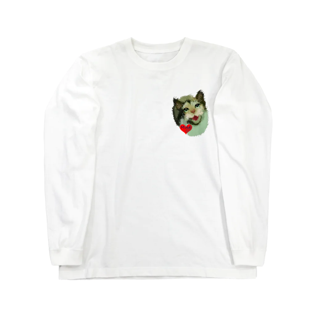 sasa9"のミケちゃんオリジナルチャリティーグッズ Long Sleeve T-Shirt