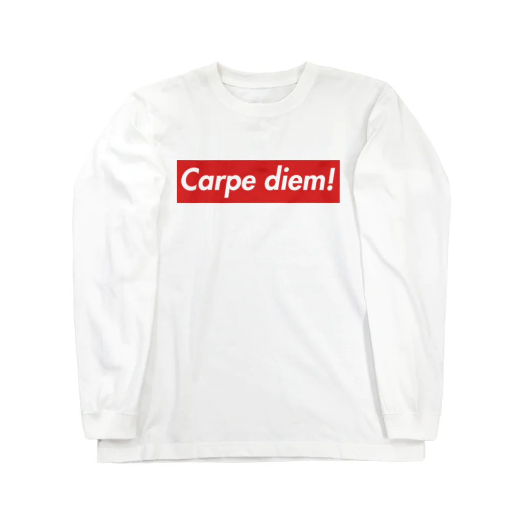 Your HappyのPietasのYour HappyのCarpe diem!版 ロングスリーブTシャツ