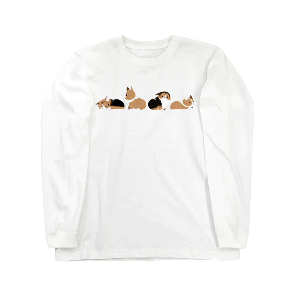 こぎ屋さんのCorgis(コーギー) Long Sleeve T-Shirt