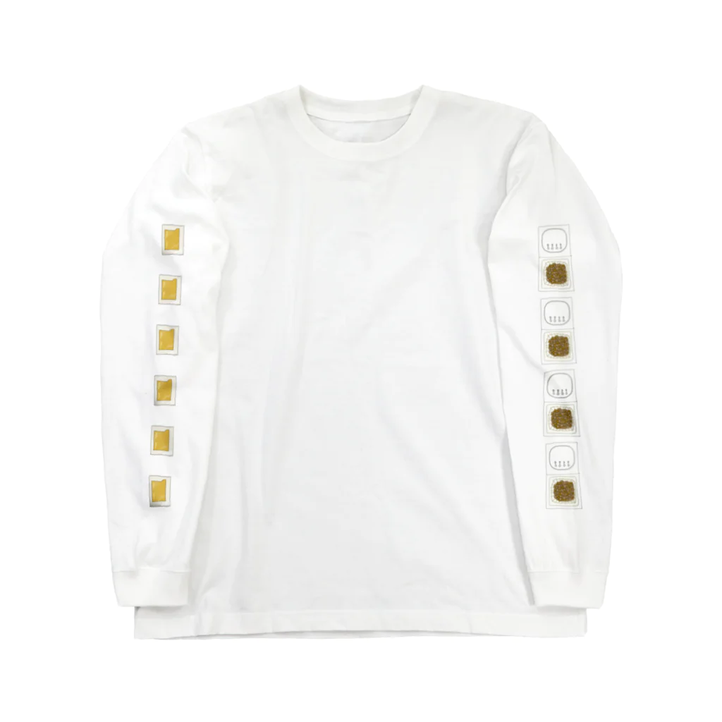 山の門の納豆パック（白） Long Sleeve T-Shirt