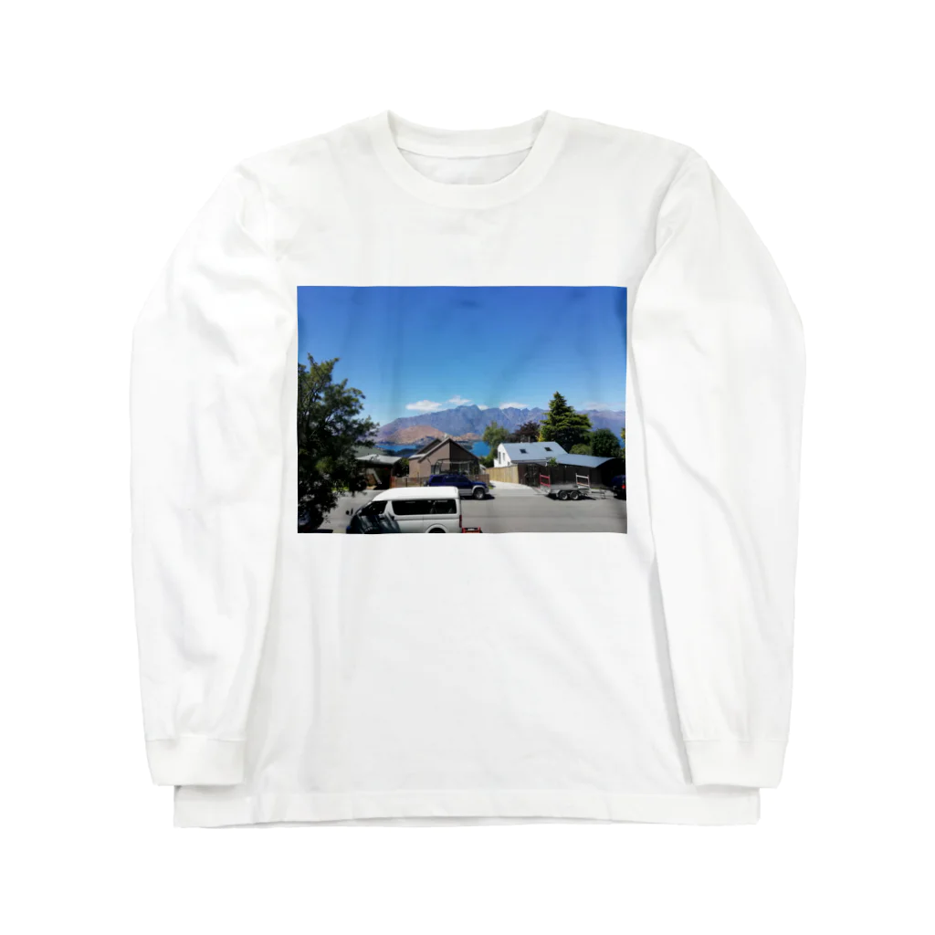 nature lover shop のqueenstown lake Long Sleeve T-Shirt