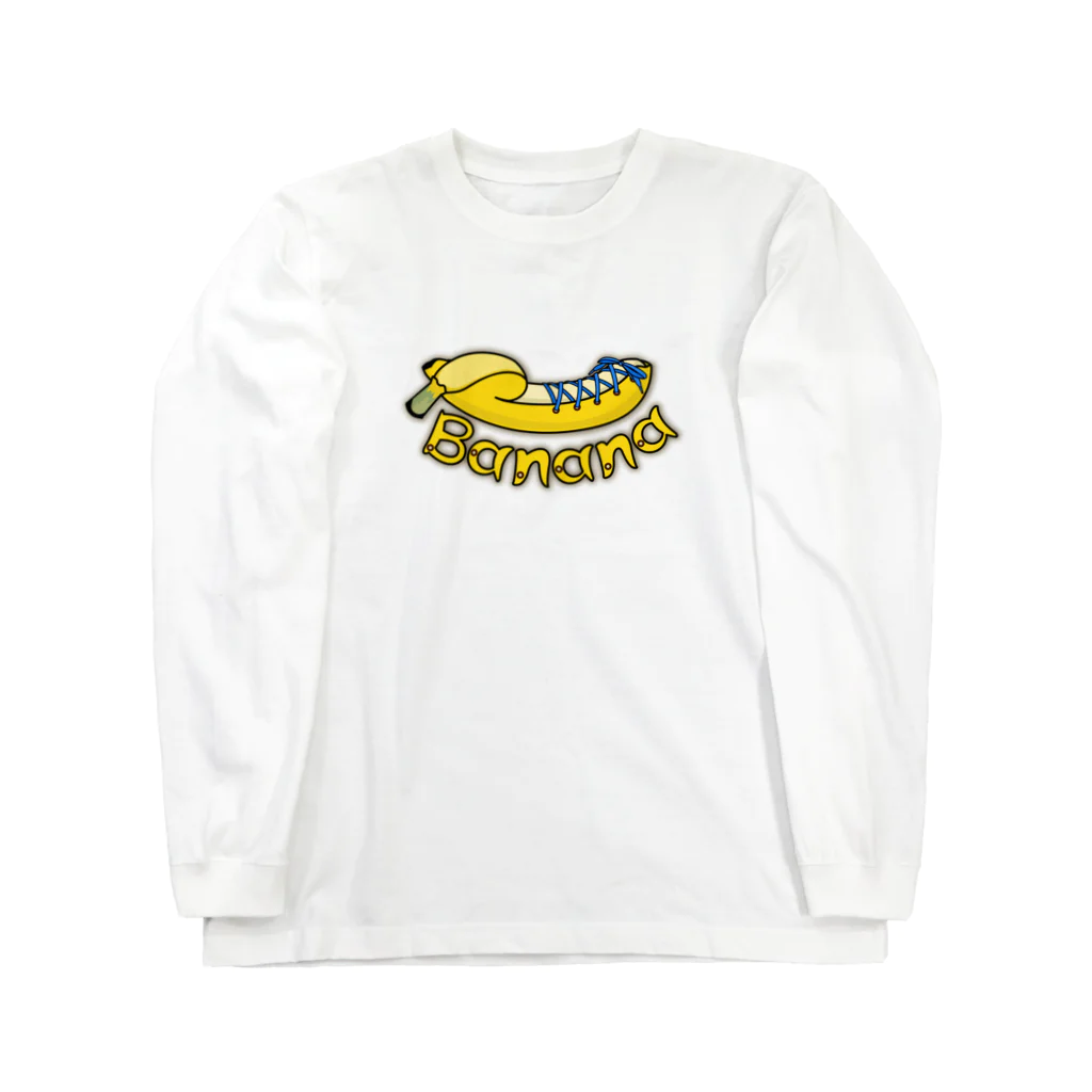 yuccoloのレースアップバナナ Long Sleeve T-Shirt