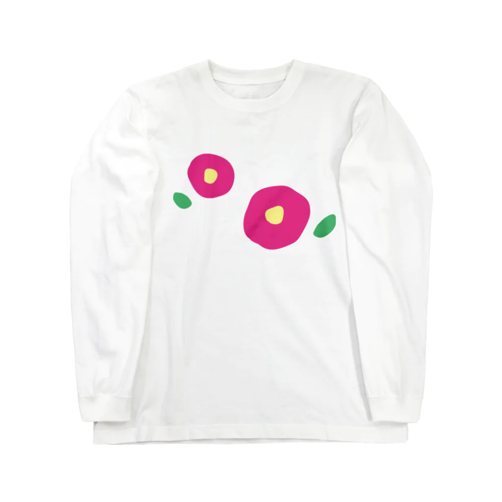 kozukuzukzの椿（濃ピンクふたつ） Long Sleeve T-Shirt