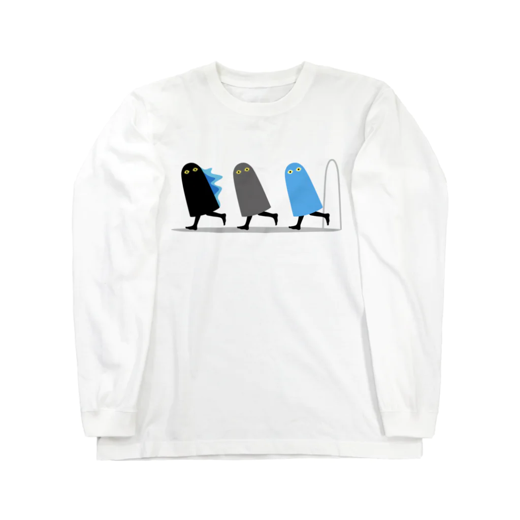 umeumeの走るメジェド Long Sleeve T-Shirt