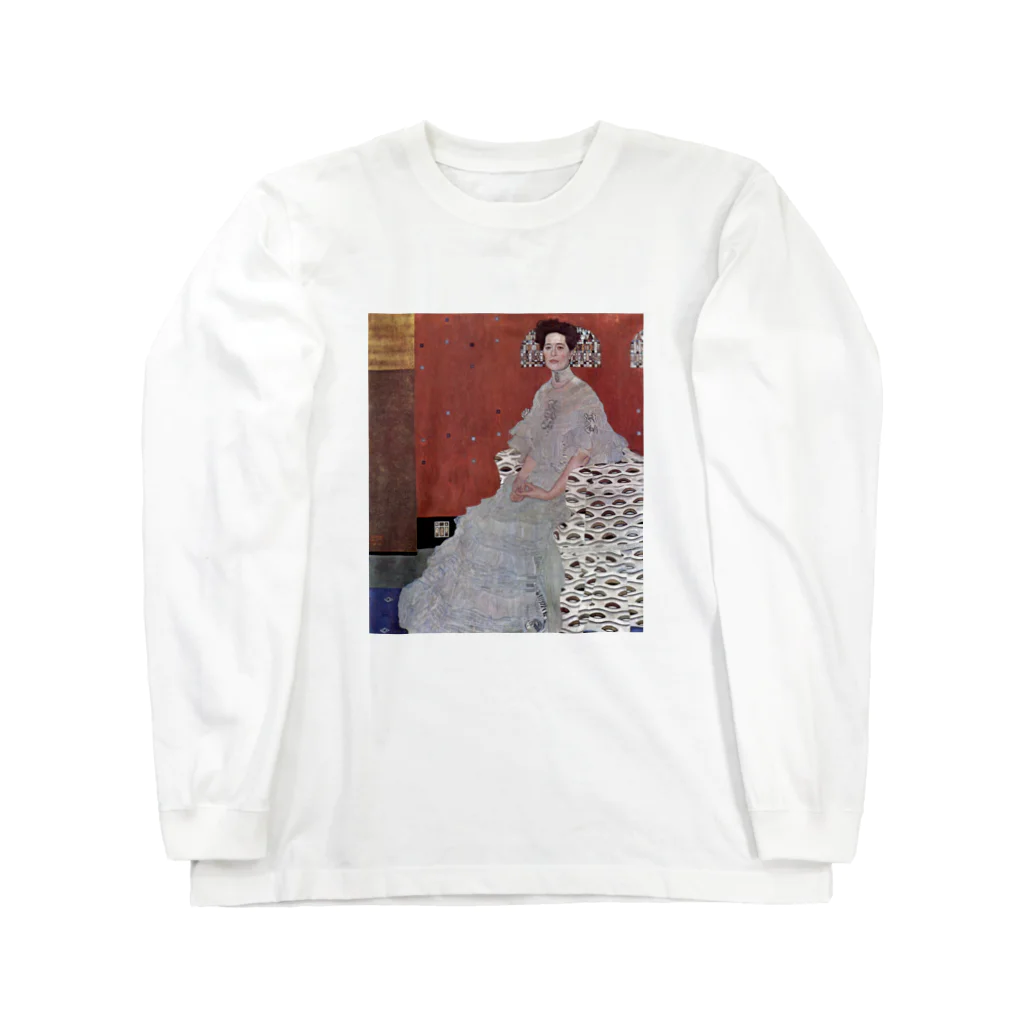 art-standard（アートスタンダード）のグスタフ・クリムト（Gustav Klimt） / 『フリッツア・リードラーの肖像』（1906年） Long Sleeve T-Shirt