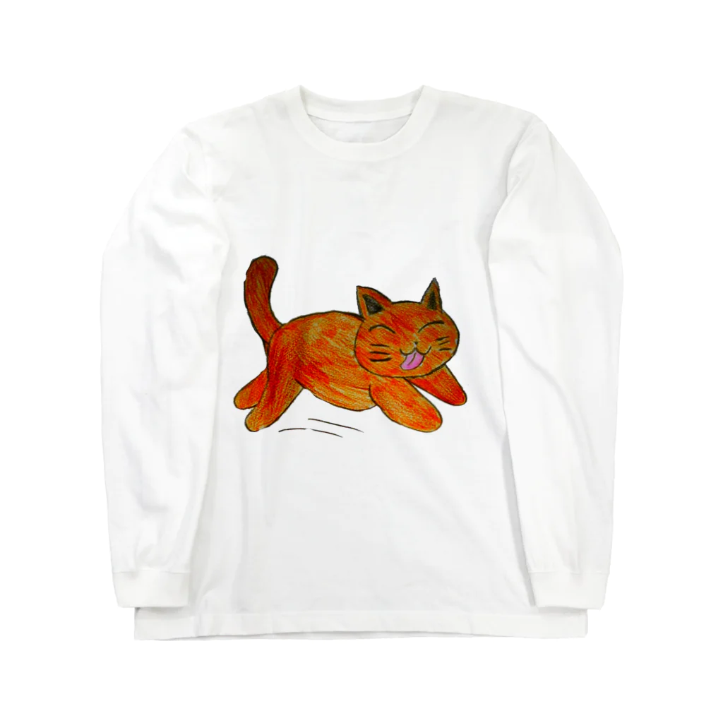 アリサ(Arisa)の茶色のねこ Long Sleeve T-Shirt