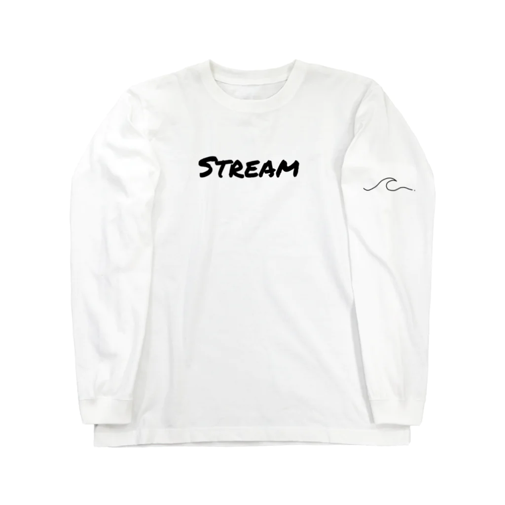 streamのstream ウェーブデザイン ロングスリーブTシャツ