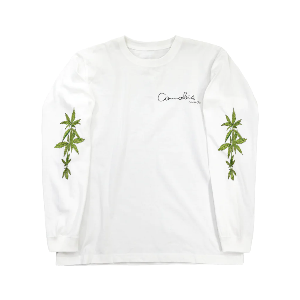 coco70のcannabis L/S T-shirt by coco70 Long Sleeve T-Shirt
