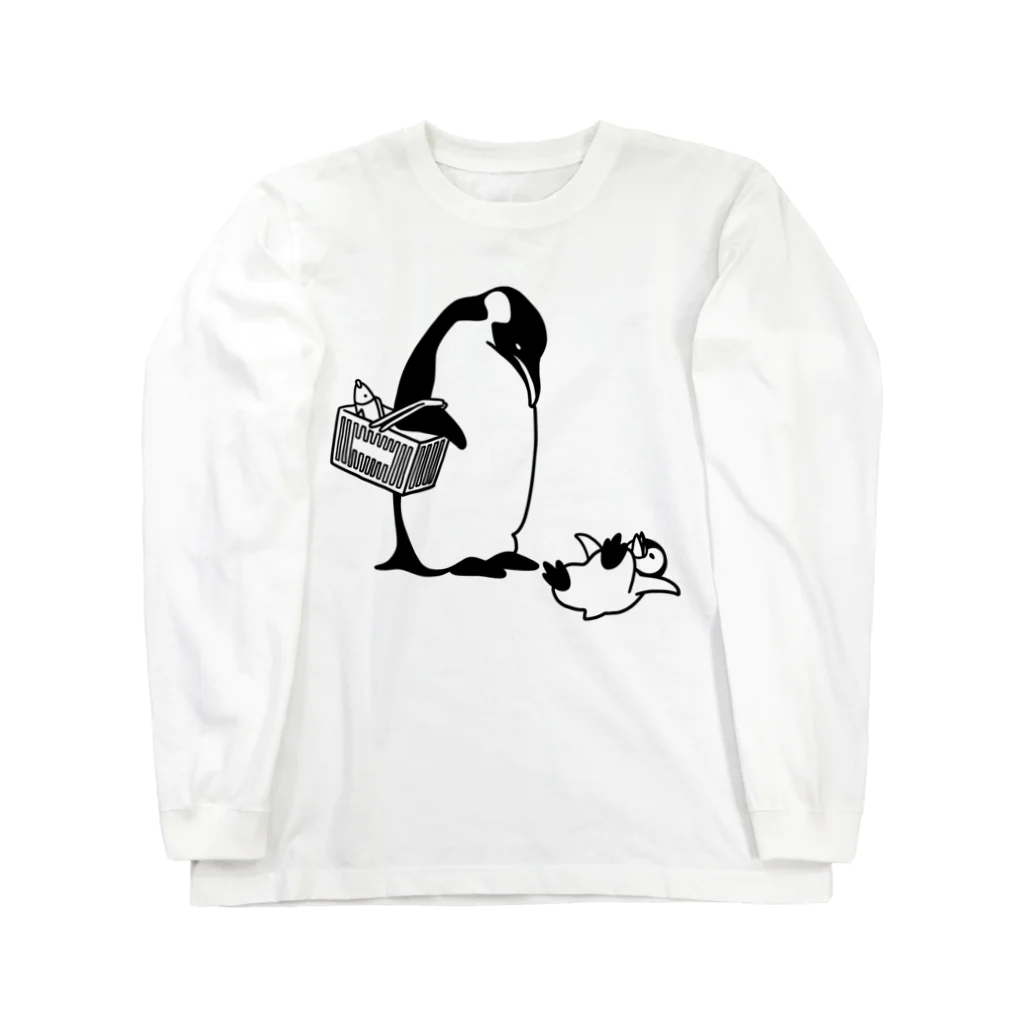 ichomaeのスーパーで駄々をこねるペンギン Long Sleeve T-Shirt