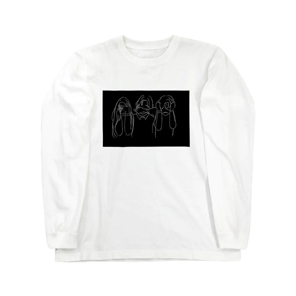 biyobu-keazryのスリーピース3猿ver Long Sleeve T-Shirt