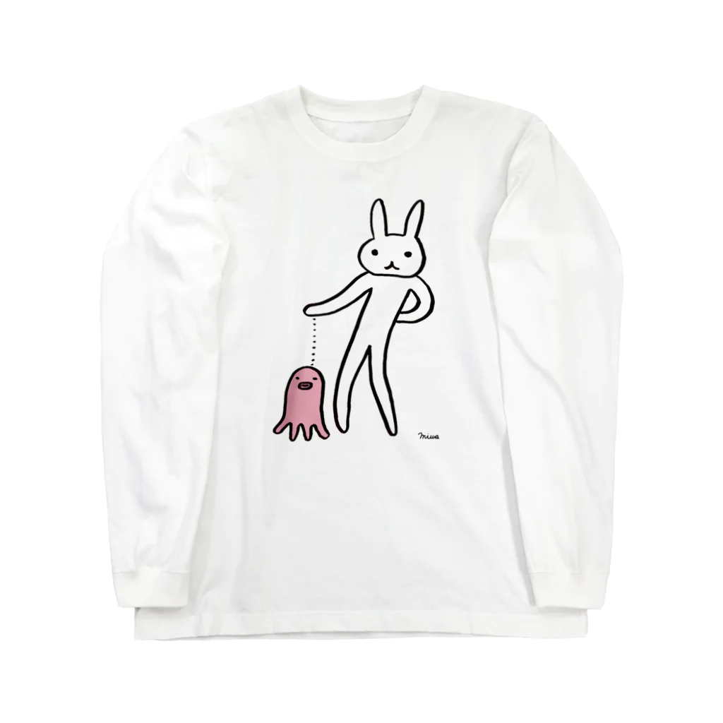 うさぎまつりのタコとお散歩 Long Sleeve T-Shirt