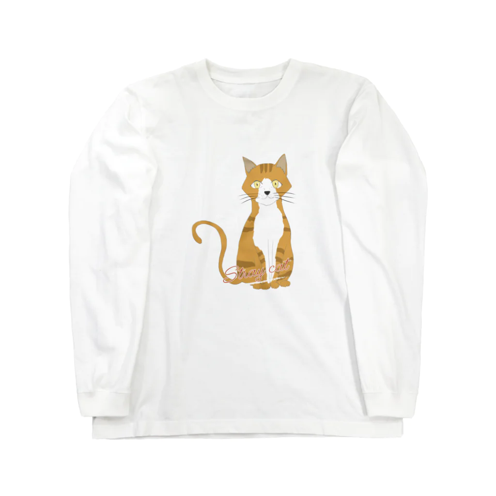 chicodeza by suzuriの野良猫ちゃん Long Sleeve T-Shirt