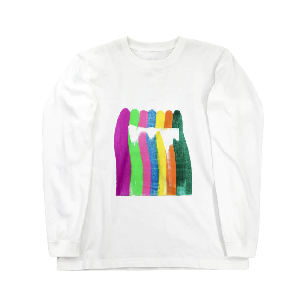 アートの髭 公式SHOPのFriends Long Sleeve T-Shirt