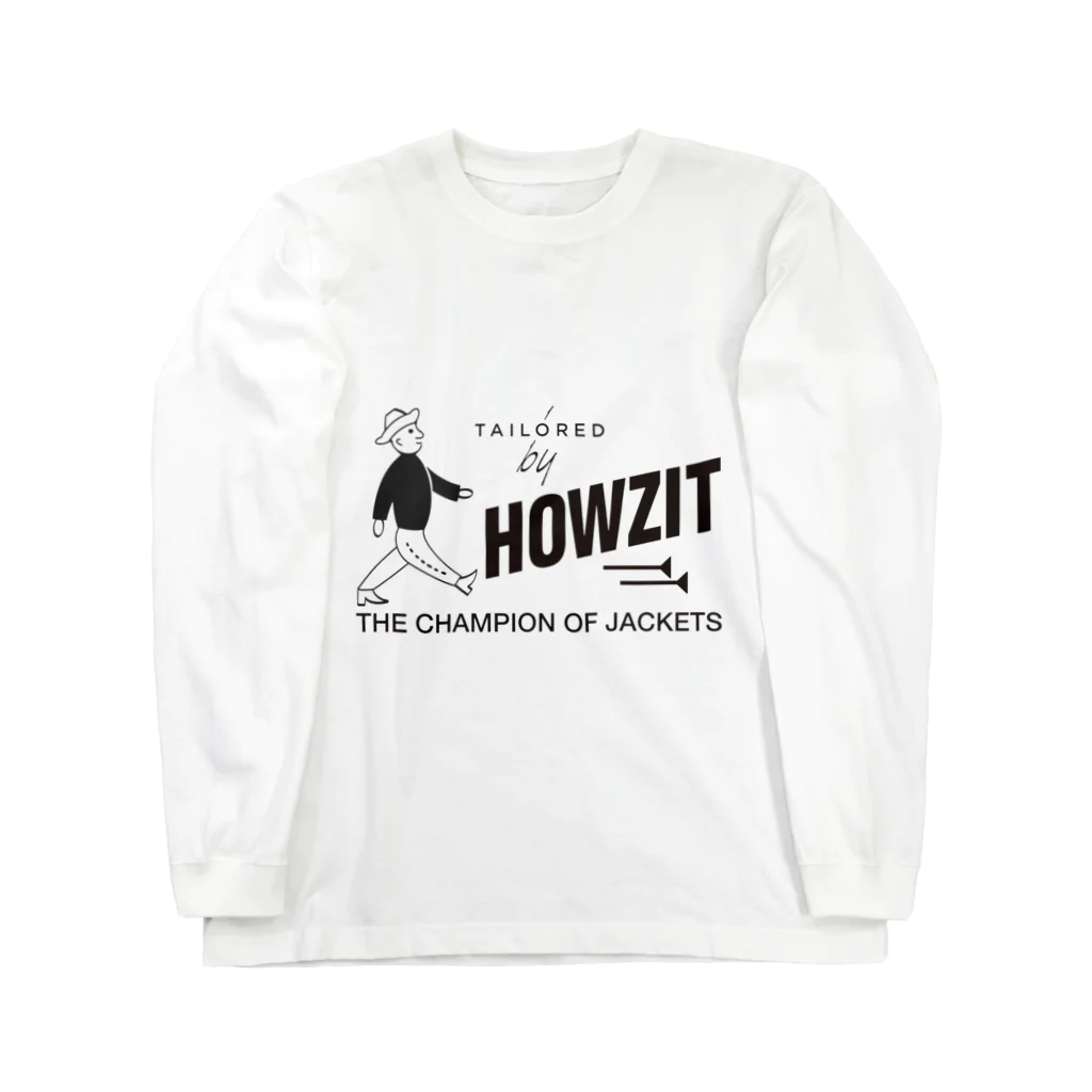 SAUNA SHIKANTAZA clubのHOWZIT ロングスリーブTシャツ