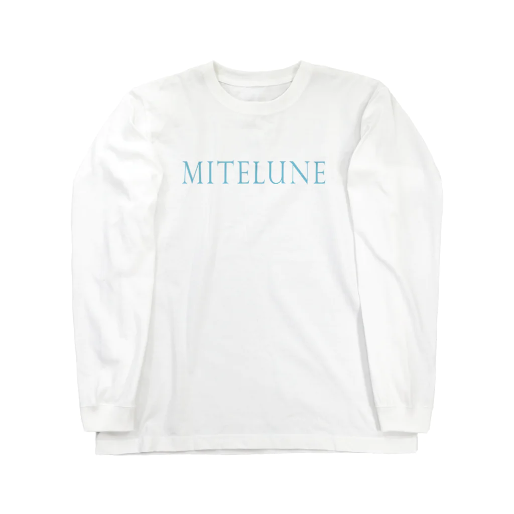 mimitabDECK.Kの見てるね（水色ロゴ） ロングスリーブTシャツ