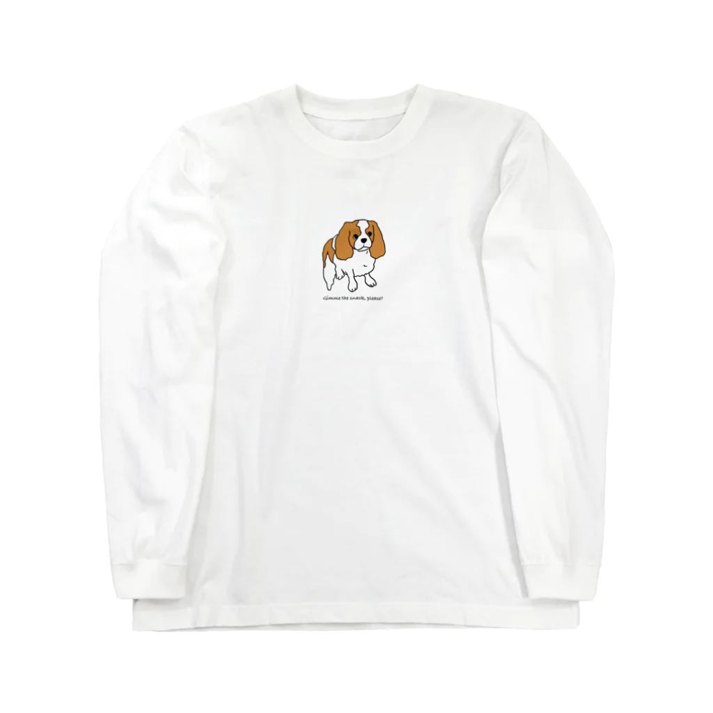 ankoromochiのキャバリア(ごはんちょうだいver) Long Sleeve T-Shirt