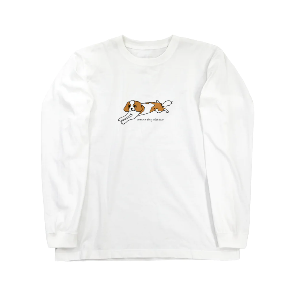 ankoromochiのキャバリア(あそぼうよver) Long Sleeve T-Shirt