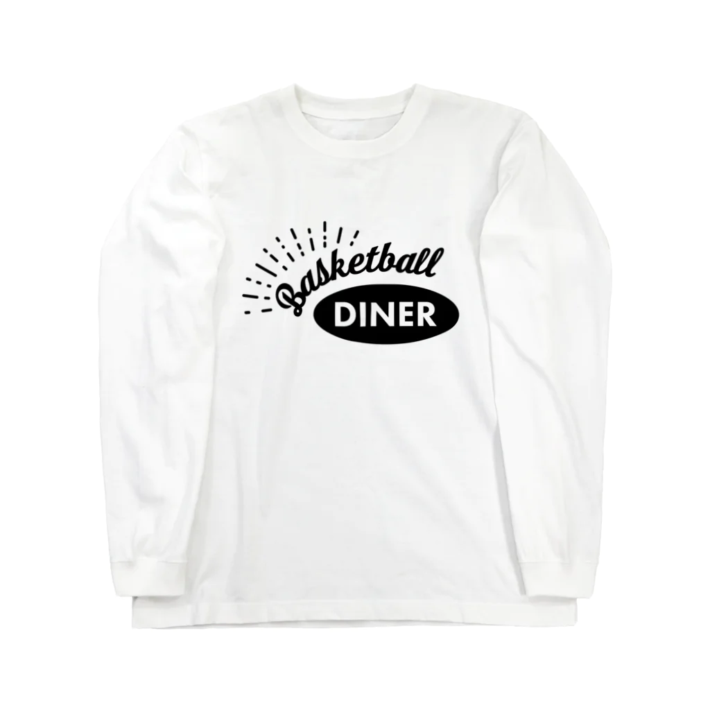 Basketball DinerのBasketball Diner ロゴ黒 ロングスリーブTシャツ