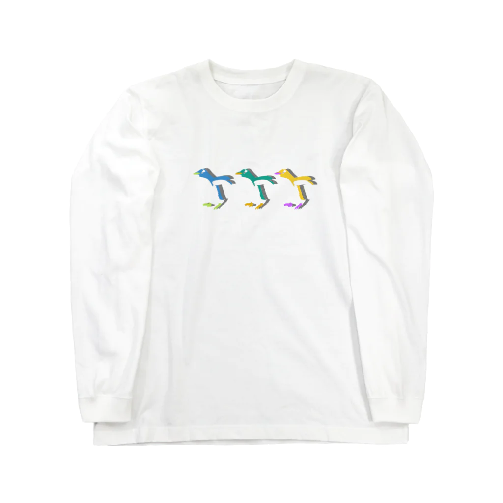 ゆるん屋。のドンキホーテペンギンくん Long Sleeve T-Shirt