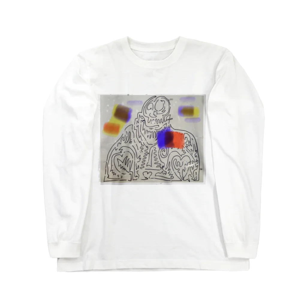 HIDEYUKITKENAKA411のスカルインny カラー Long Sleeve T-Shirt