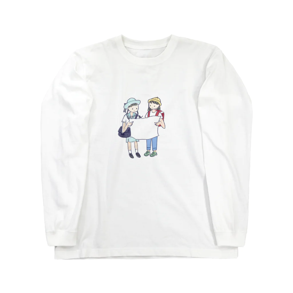 amenoasa(雨の朝)の地図 Long Sleeve T-Shirt