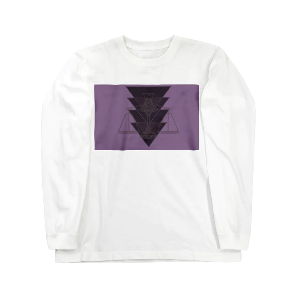 PHANT-ﾌｧﾝﾄ-の天秤(紫) ロングスリーブTシャツ